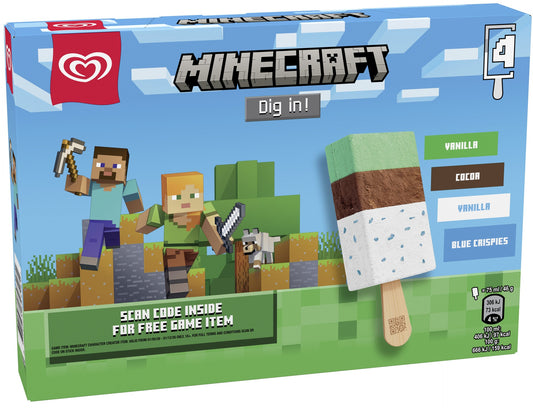 Algida Minecraft 4x75ml